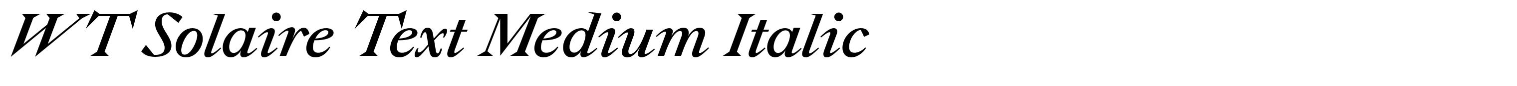 WT Solaire Text Medium Italic